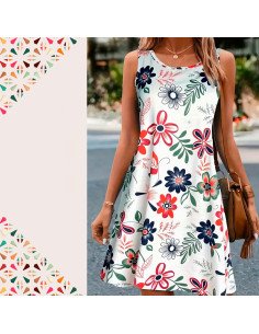Moda plus vestido para dama al mayoreo ofrece LHESH – ID 43620 blanco