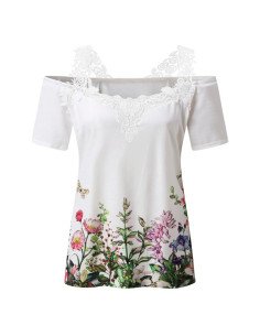 Mayoreo de ropa importada, moda plus blusa para dama - ID 43581 2