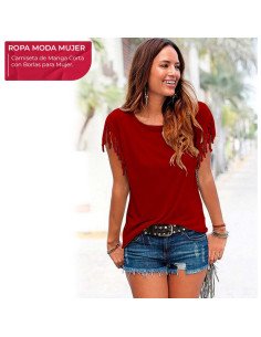 Mayoreo de ropa importada, moda plus blusa para dama - ID 43580