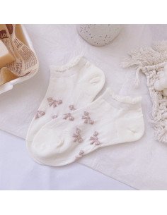 Calcetín Tobillero de encaje Blanco para Mujer | LHESH.mx | Mayoreo Calzado, Ropa y más productos 2