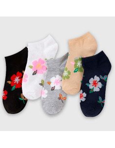 Calcetines Ocultos con Flores para Mujer  | LHESH.mx | Mayoreo Calzado, Ropa y más productos 2