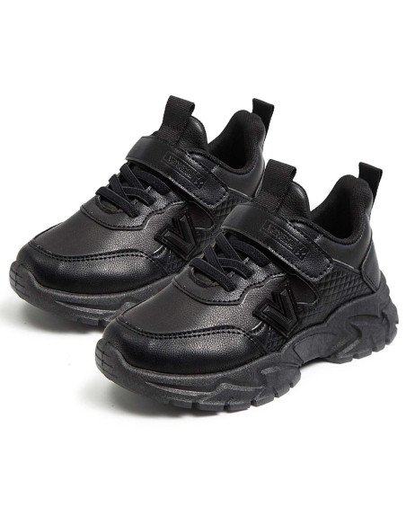 Tenis negros para niños a precio de mayorista en LHESH