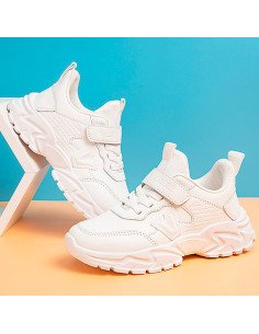 Tenis deportivos blancos para niños al mayoreo en LHESH