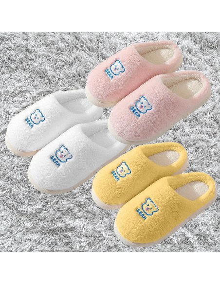 Pantufla dama al mayoreo ofrece LHESH - ID 41567 amarillo, blanco y rosa
