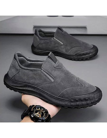 Calzado deportivo-casual para hombre al mayoreo ofrece LHESH - ID 45479 gris