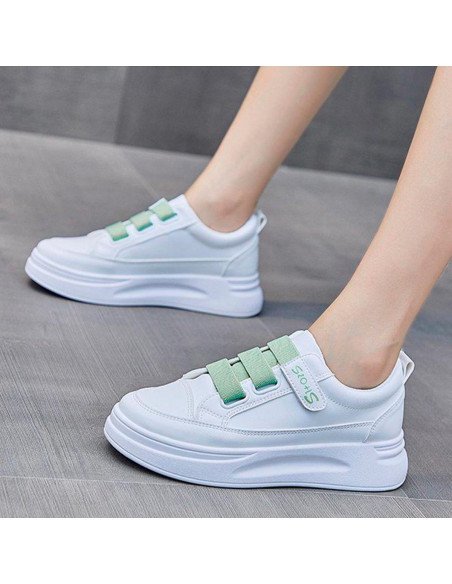 Tenis de inyección dama al mayoreo ofrece LHESH - ID 44757 blanco/verde