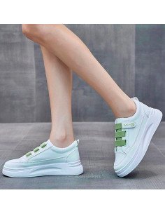 Tenis de inyección dama al mayoreo ofrece LHESH - ID 44757 blanco/verde