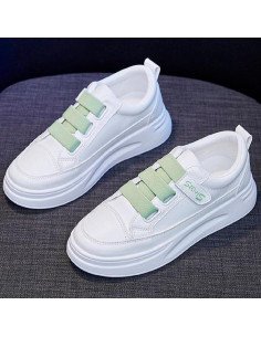 Tenis de inyección dama al mayoreo ofrece LHESH - ID 44757 blanco/verde 2