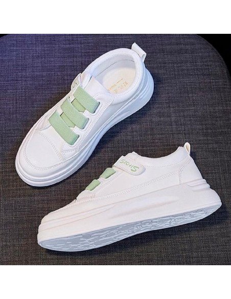 Tenis de inyección dama al mayoreo ofrece LHESH - ID 44757 blanco/verde