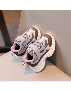 Tenis de inyección para niña al mayoreo ofrece LHESH - ID 45353 gris/morado 2