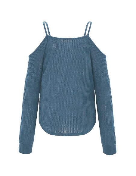Mayoreo de blusa de moda con hombros descubiertos importada al en LHESH