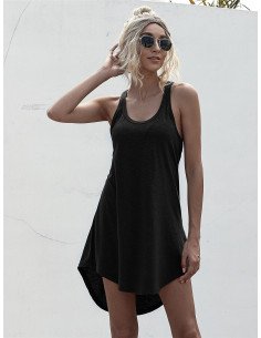 Vestido negro de tirantes Importado al mayoreo en LHESH 2