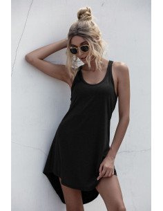 Vestido negro de tirantes Importado al mayoreo en LHESH