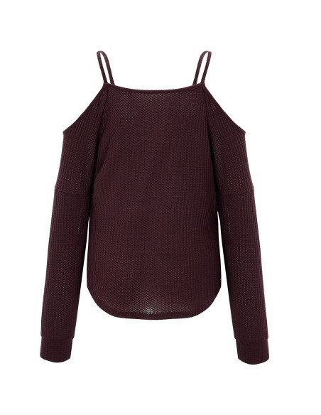 Mayoreo de blusa de moda con hombros descubiertos importada al en LHESH