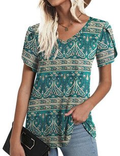 Blusa floral para dama Importada al mayoreo en LHESH 2