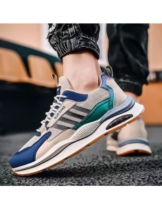 Tenis de inyección para hombre al mayoreo ofrece LHESH - ID 45741 beige/azul