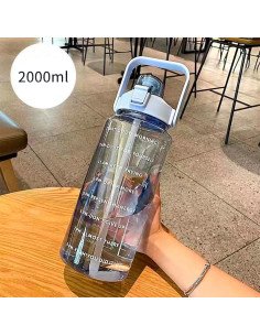 Botella motivacional ofrece LHESH al mayoreo - ID 46060 azul 2
