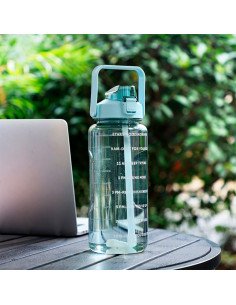 Botella motivacional ofrece LHESH al mayoreo - ID 46063 azul aqua 2