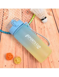 Botella deportiva ofrece LHESH al mayoreo - ID 46045 azul/amarillo 2