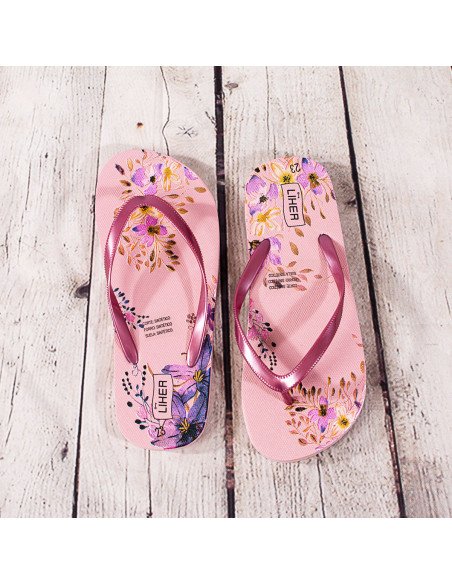 Sandalias de playa mujer con estampado al Mayoreo en LHESH