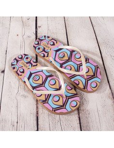 Sandalias de playa mujer con estampado al Mayoreo en LHESH