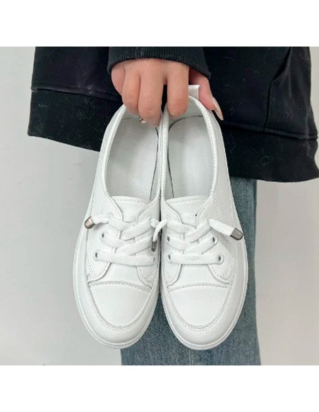 Tenis blancos para dama al Mayoreo en LHESH