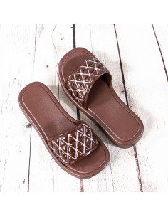 Sandalias de plástico para dama importadas al mayoreo en LHESH 2