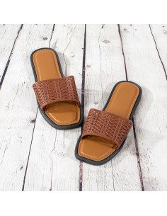 Sandalias de plástico para dama importadas al mayoreo en LHESH