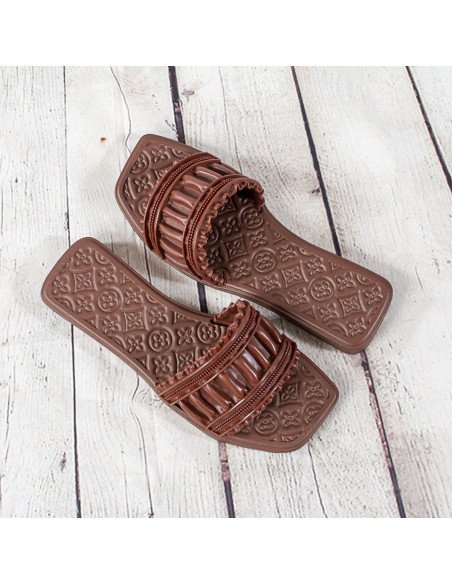 Sandalias de plástico para dama importadas al mayoreo en LHESH