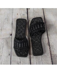 Sandalias de plástico para dama importadas al mayoreo en LHESH