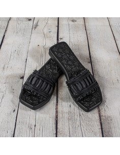 Sandalias de plástico para dama importadas al mayoreo en LHESH 2