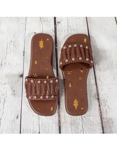 Sandalias de plástico para dama importadas al mayoreo en LHESH 2