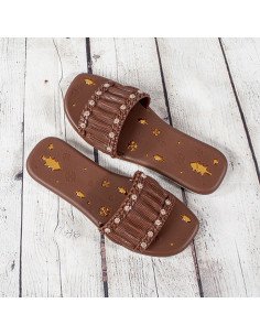 Sandalias de plástico para dama importadas al mayoreo en LHESH