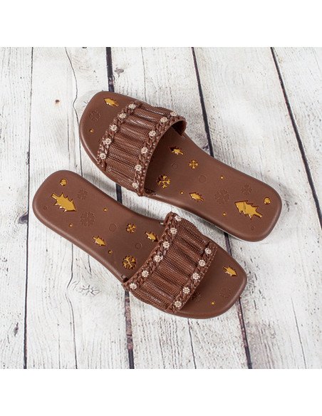 Sandalias de plástico para dama importadas al mayoreo en LHESH