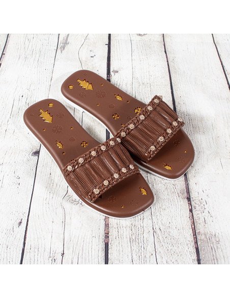 Sandalias de plástico para dama importadas al mayoreo en LHESH