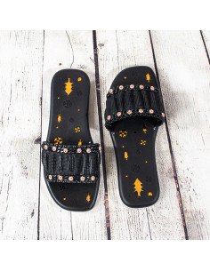 Sandalias de plástico para dama importadas al mayoreo en LHESH 2