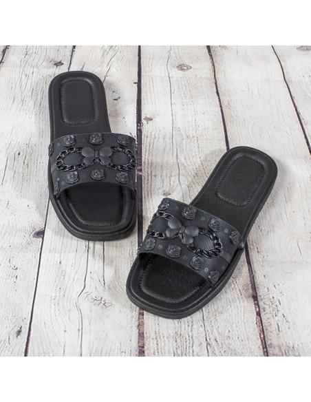 Sandalias de plástico para dama importadas al mayoreo en LHESH