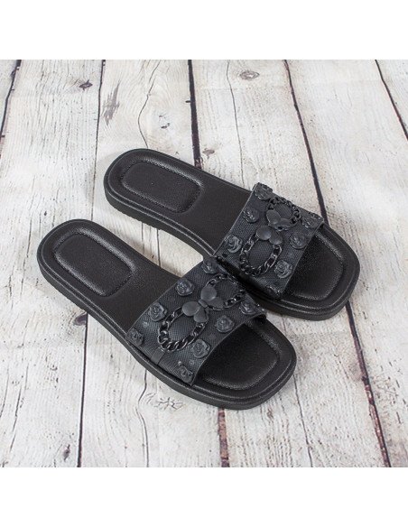 Sandalias de plástico para dama importadas al mayoreo en LHESH