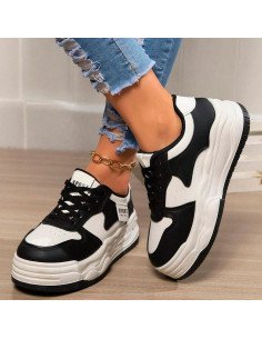 Tenis Plataforma Bicolor | Estilo Urbano y Moderno