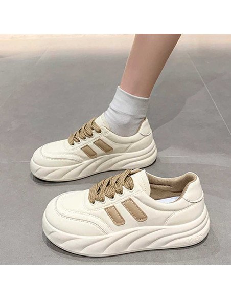 Tenis deportivos blancos para dama importado al Mayoreo en LHESH