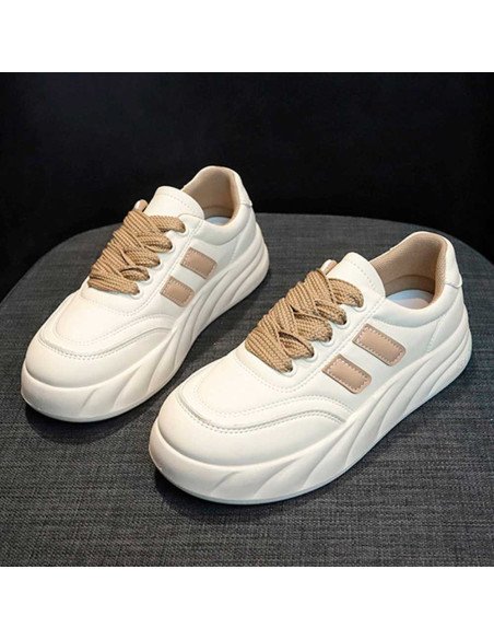 Tenis deportivos blancos para dama importado al Mayoreo en LHESH