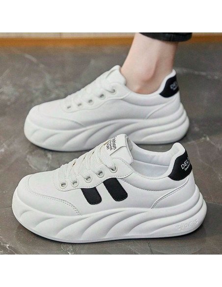 Tenis deportivos blancos para dama importado al Mayoreo en LHESH