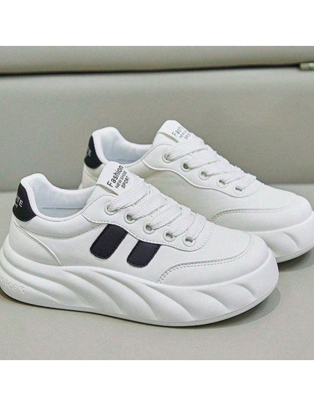 Tenis deportivos blancos para dama importado al Mayoreo en LHESH