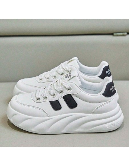 Tenis deportivos blancos para dama importado al Mayoreo en LHESH