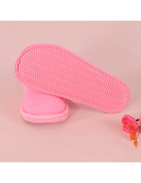 Pantuflas de felpa para dama al mayoreo en LHESH