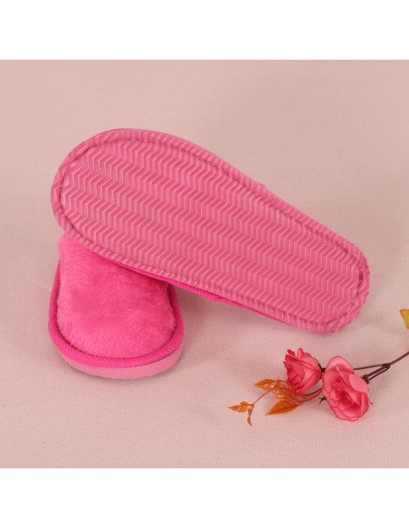 Pantuflas de felpa para dama al mayoreo en LHESH