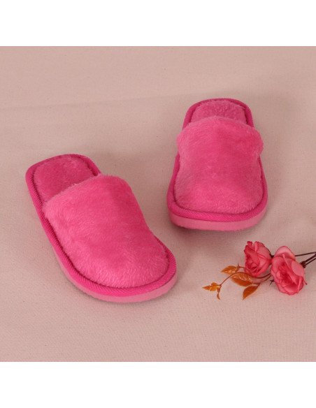 Pantuflas de felpa para dama al mayoreo en LHESH