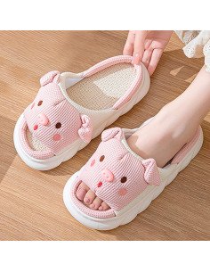 Pantuflas de cerdito acolchonadas y divertidas | LHESH