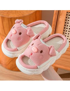 Pantuflas de cerdito acolchonadas y divertidas | LHESH