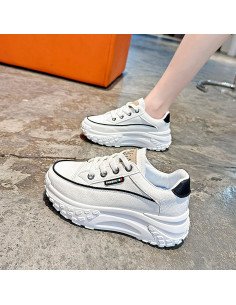 Tenis de inyección dama al mayoreo ofrece LHESH - ID 45405 beige/blanco